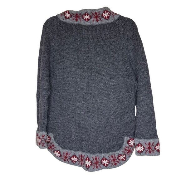 The Disney Store Winnie the Pooh Gray Fair Isle Ramie Blend Swtr Sz S Vintage - Picture 4 of 11